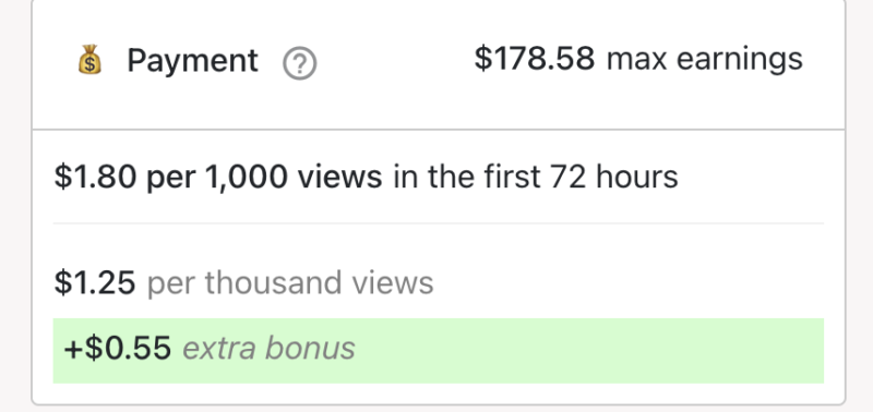 2021-01-01bigtinysound，一个值得尝试的音乐推广平台 元旦快乐！今天很开心，得知大佬在这个平台接了两个大单，顿时觉得这个平台推荐的没错。原因有三点： 1是账号类型不限，不仅限于宠物号，只要账号申请通过，就可以等待接单。 2是推广费用不低，大佬接单费用如图1.2，只要账号正常发挥，72小时分分钟拉满。 3是接单数量不少，我发现假期前后，例如圣诞，新年，或者接下来的情人节等等，单子数量非常多推送，佛系接单也可以操作。关于该平台的接单技巧及账号收款说明 1.平台派单是通知到注册邮箱还有gv号中，所以我们的日常主力机可以下载对应邮箱的app，如果是用域名邮箱接通知，那么可以设置转发到qq邮箱更方便。接到通知后，主力机登录邮件的附带接单链接，登录账号先把单子接了，然后在规定时间内完成视频剪辑上传链接即可。 2.首次接单，网站会让你填写stripe的信息，用来收款。某宝准备一个美国google voice号，填在附图4信息栏，名字随意写也能通过。另外，还要准备个美国货币账户，我用的是万里汇，因此直接填写万里汇生成账户的account number以及routing number，其他第三方平台类同。-极客跨境