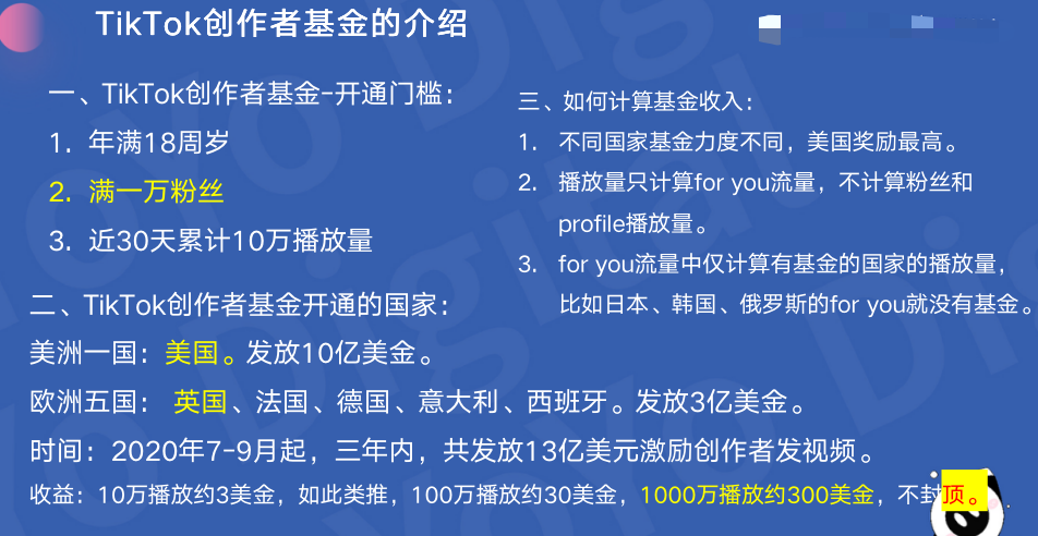 2023-04-13 TikTok创作者基金的介绍-Tiktok论坛-极客跨境