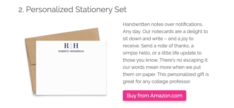 2024-09-23 【6/N】继续聊聊 GiftLab 这个网站，内容布局是怎么做的。 认真看了几篇这个网站的内容，发现在内容的创作上，这个网站也有一定的原则。 第一部分（图一），文章的开头，都是结合关键词写的一份概述，基本目的是阐述清楚为什么写这篇文章。 第二部分（图二），问题区域，主要是回答些在这个场景下送礼物的问题。 其实这也是为了 SEO 优化考虑，将一些 FAQ 嵌入到这个区域。 第三部分（图三），礼品推荐，也就是一个一个写明白为什么推荐这些礼品。 你去读这些文案，会发现作者不仅写了这些产品的优点，而且将产品与场景、送礼对象结合起来，使得内容更信服。 第四部分，文章的总结。 这些内容有的文章有，有的文章没有，总体的思路是强调文章主题。-极客跨境