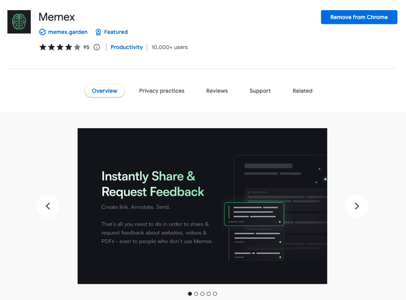 2023-10-12Memex 这个插件不错，我自己用了一段时间。 可以保存或标记的所有网页，并可以在网页上直接做笔记，还有 AI 功能。 同时，所有数据都存储在本机，也可以选择共享、同步或备份到外部云端。-极客跨境