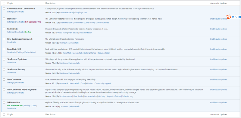 2023-08-15刚刚群里在讨论网站被黑的事，这里顺便提下我在建站上的经验吧。 1、永远不用任何盗版的插件、主题。 2、内容站这块，主题都是 Astra Pro，插件全部使用的是免费版（见图一）。 3、电商站，主题使用的都是 Shoptimizer，插件也都是免费版（见图二）。 4、我有个习惯，能用一句代码解决的，绝不装插件，能用轻量版就绝不上套装，且插件数量必须控制在 10 个以内（速度优化考虑）。 可能你会说，我要 Elementor Pro 的高级功能啊。其实 Astra 有开发一款组件包，Ultimate Addons for Elementor，完全能平替掉 Elementor Pro。 至于 Popup 表单收集，Astra 开发的 ConvertPro 都快成行业标杆了。 还有一些好用的插件，比如 WP Portfolio，Spectra。 所以，听别人的建议，自己做决定。-极客跨境