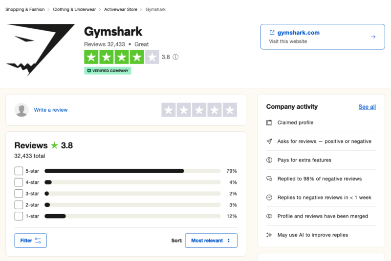 2024-04-25通过评测网站来推广网站，并建设信任度。 如图便是 Trustpilot 这个评测平台的评测界面，其实我们网站上线后，完全可以通过这个平台来建设信任度，且还能获得一条免费的 Nofollow 外链。 将网站上上去真的很简单，动动手指两三分钟搞定。 后续再想办法给自己刷几条好评，然后贴在自己的网站上，信任度小增。 其实类似这样的网站还有很多，完全可以利用找竞争对手的方法，去找一批这样的网站去提交，类似这样的有很多，谷歌找找，定时维护下。-极客跨境