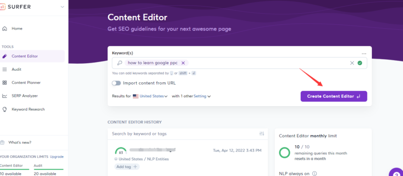 2022-06-14上次发了一篇文章说使用surfer seo 来建立文章的大纲, 有位小伙伴说不太懂如何使用-极客跨境