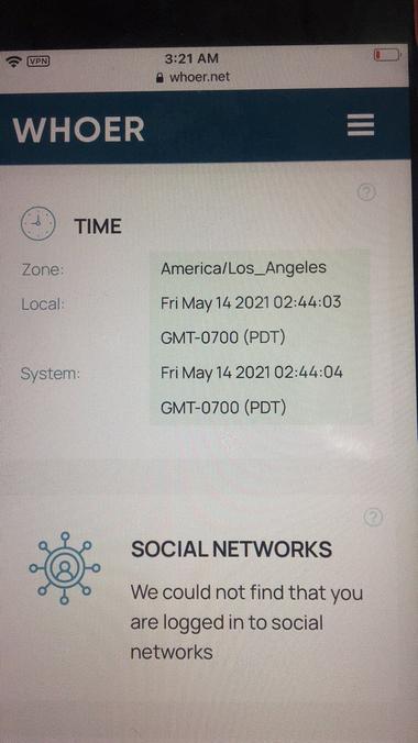 2021-05-14   IP地理位置是California San Jose 用whoer查询，显示Time Zone是Los Angeles，手机就好要设置的话是以哪个为准-其他论坛-极客跨境